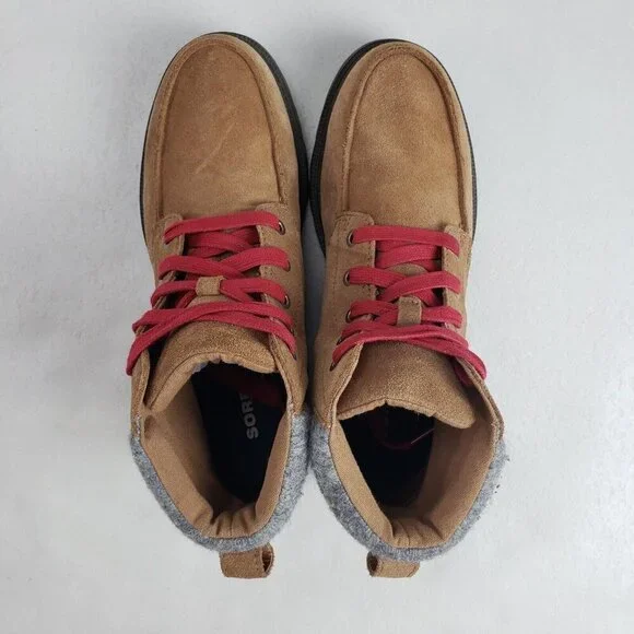 Sorel Madson Suede Waterproof Boot Womens 6 (Youth 5) Brown Ankle Hiking Lace Up - Picture 8 of 12